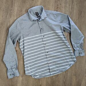 Grafton cotton striped long sleeve button down shirt